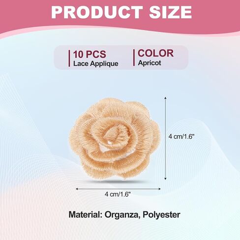 Patikil 10pcs زهرة الدانتيل الدانتيل زين ، 3D المطرزة خياطة الأزهار على رقعة مع عضوية زين للملابس فستان الزفاف حرفة ملابس ديي ، أسود in Saudi Arabia