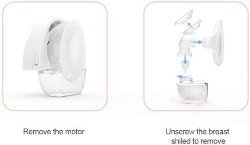 E4 Wearable Breast Pump Breastmilk Storage Bottles with Bottle lid Compatible, Wearable Breast Pump Milk Collector in Saudi Arabia