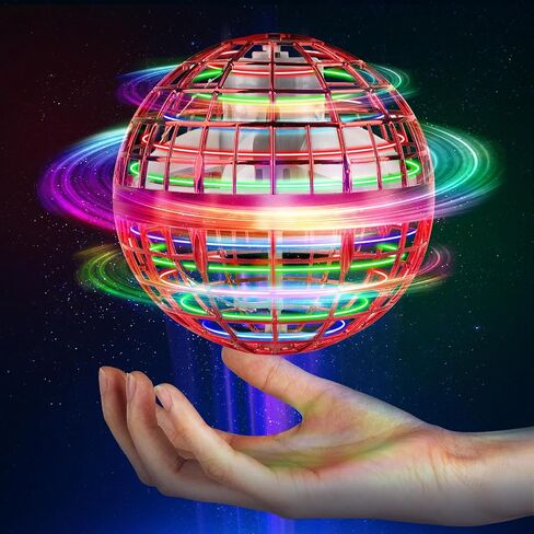 Flying Orb Ball 2025 Upgrade Hover Boomerang Ball, Hand Controlled Mini Galactic Spinning Drone Cool Kids Toy for Ages 8-13 Boys Girls Christmas Birthday Gifts(Pink) in Saudi Arabia