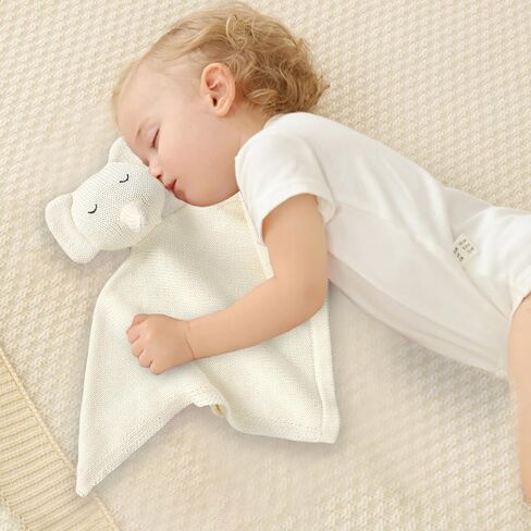 Elephant Security Blanket for Babies Soft Loveys Baby Newborn Essentials Gifts for Toddler and Infant Beige in Saudi Arabia