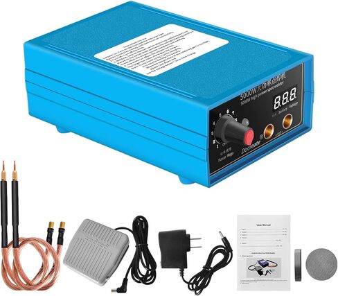 Spot Welder, 5000w Mini Spot Welding Machine, Rechargeable Portable Spot Welder battery, 9 Gears Adjustable DIY Spot Welder in Saudi Arabia