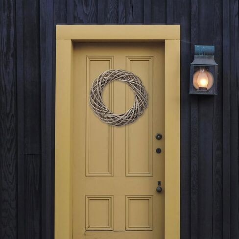 Galt International 21" Naturally Preserved Boxwood Fall Wreath Real Preserved Plant Front Door Winter Holiday Wreath with Hanger Home Decor Accents in Kuwait