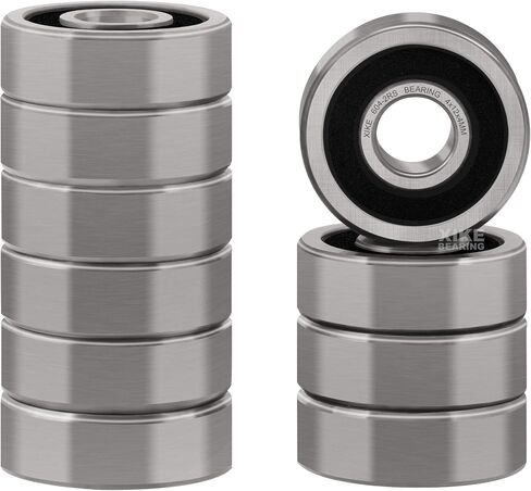 XiKe 100 Pcs 608-2RS Double Rubber Seal Bearings 8x22x7mm, Pre-Lubricated and Stable Performance and Cost Effective, Deep Groove Ball Bearings. in Saudi Arabia