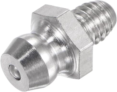 uxcell 4Pcs Metric Stainless Steel Straight Grease Fitting M8 x 1.25mm Thread Hydraulic Grease Fitting Accessories in Saudi Arabia