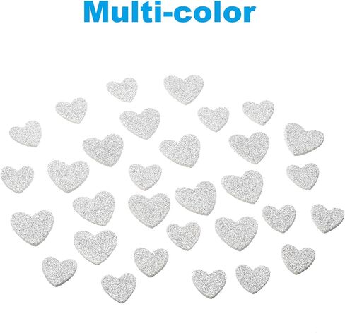PATIKIL Foam Stickers, 150Pcs EVA Self Adhesive Glitters Foam Shape Sticker Craft Supplies for Scrapbook Card DIY Making Home Decor, Red Heart Style in Saudi Arabia