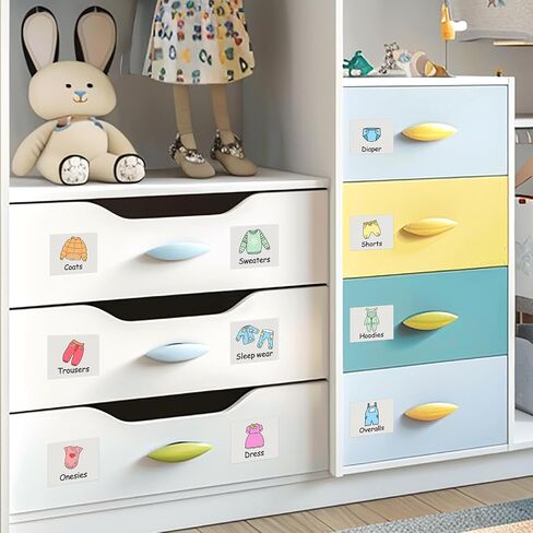 ألعاب ملصقات شارات لملصقات تنظيم Toy Storage Bin ، ملصقات تخزين ألعاب ، ملصقات قابلة للإزالة ، ملصقات ألعاب ملونة لصناديق الحاويات المنظمة ، الحضانة. in Saudi Arabia