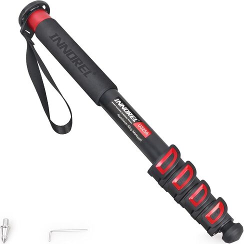 INNOREL U285A Camera Monopod 66.9 in/170 cm Aluminum Alloy 5-Section with Fast Flip Lock Travel Monopod for Canon Nikon Sony DSLR Camera Video Camcorder DV Photography Bracket Load 22 lb/10 kg in Saudi Arabia
