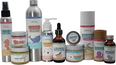 Diaper Balm - Organic Diaper Rash Cream – Cloth Diaper Rash Cream Balm | Multipurpose Skin Aid | Natural – Vegan - Herbal | Rash Ointment for Infants Kids | Plastic Free | Made in USA in Saudi Arabia