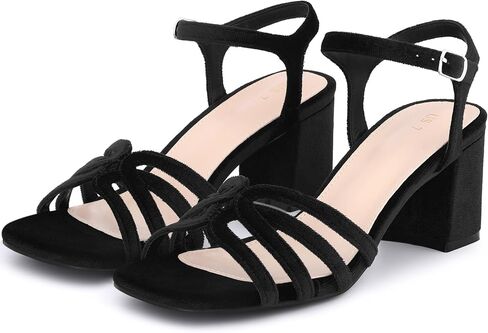Allegra k toe square toe velvet slingback chunky kyels chundals in Saudi Arabia