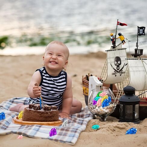 Diving Gem Pool Toys, Diving Gems for Pool for Kids, 16 Big Colorful Diamond Pirate Treasure Summer Underwater Gemstone Swimming Training Gift Water Toy Pool Games for Party Favors Birthday Decoration in Kuwait