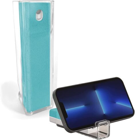 Screen Cleaner 3-in1 Touchscreen Mist Cleaner Spray and Microfiber Cloth Built-in Cleaning Solution Portable Reusable Fingerprint-Proof Spray Bottle for Phone Laptop iPad TV Monitor Car Screen in Kuwait