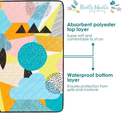 Picnic Rug - Waterproof & Sandproof Picnic Blanket for Beach, Camping & Outdoors - Machine Washable, Lightweight, Foldable & Portable - Flamingo-A-Go-Go Design (Jumbo) in Saudi Arabia