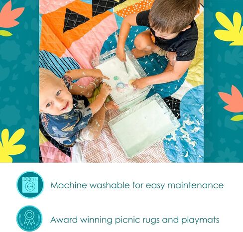 Picnic Rug - Waterproof & Sandproof Picnic Blanket for Beach, Camping & Outdoors - Machine Washable, Lightweight, Foldable & Portable - Flamingo-A-Go-Go Design (Jumbo) in Saudi Arabia