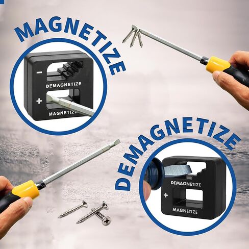 Demagnetizer and Magnetizer - Red - لنصائح مفكات البراغي ، والأجزاء ، والأدوات الصغيرة ، والمسامير الكبيرة أو الكبيرة ، والتدريبات ، وقطع الحفر ، والمآخذ ، والمكسرات ، والمسامير ، والأظافر ، وأدوات البناء الدقيقة in Kuwait