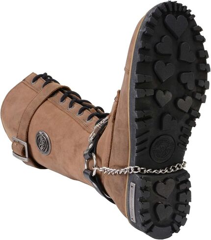 Milwaukee Leather MLA3004 Silver Biker Chain for Motorcycle Boots with 44 MAG Medallion - MLA3004-CHAIN in Saudi Arabia