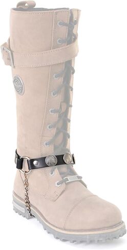 Milwaukee Leather MLA3004 Silver Biker Chain لأحذية الدراجات النارية مع 44 MAG MEDALLION - MLA3004 -CHAIN in Kuwait