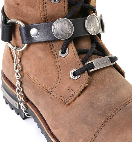 Milwaukee Leather MLA3004 Silver Biker Chain لأحذية الدراجات النارية مع 44 MAG MEDALLION - MLA3004 -CHAIN in Kuwait