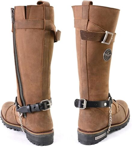 Milwaukee Leather MLA3004 Silver Biker Chain لأحذية الدراجات النارية مع 44 MAG MEDALLION - MLA3004 -CHAIN in Kuwait