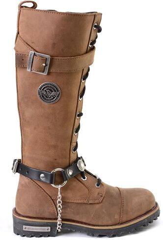 Milwaukee Leather MLA3004 Silver Biker Chain لأحذية الدراجات النارية مع 44 MAG MEDALLION - MLA3004 -CHAIN in Kuwait