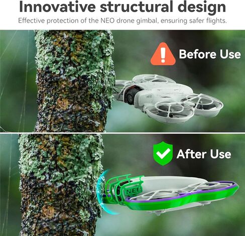 أدوات حزمة الملحقات لـ DJI Neo ، غطاء مكافحة الاكتتاب DJI ، متوافق مع ملحقات DJI Neo Drone Drone ، و Gimbal Pumper Guard (Orange) in Kuwait
