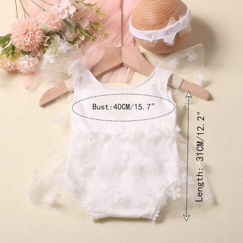 Newborn Photography Outfits Girl Newborn Photography Props Lace Romper with Headband Newborn Infant Photo Shoot Outfits Girls Photo Props Newborn Girl Photoshoot Outfits in Kuwait
