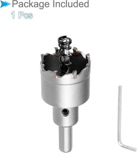 Carbide Hole Saw, 0.8 Inch/21.5mm Diameter, Metal Steel Hole Cutters Drill Bits - (Applications: for Metal Wood), 1-Pieces in Saudi Arabia