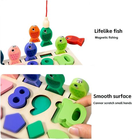 Sorting Toys for 1 2 3 4 Years Old, Montessori Toys Stacking Toys Wooden Blocks for Toddlers Preschool Motor Skills Toys Birthday Chirstmas Gift in Saudi Arabia