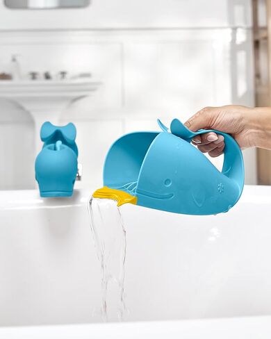 Skip Hop Baby Bath Rinse Cup Wave Tear Free Waterfall Rinser White in Saudi Arabia