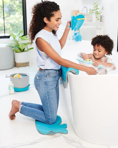 Skip Hop Baby Bath Rinse Cup Wave Tear Free Waterfall Rinser White in Saudi Arabia