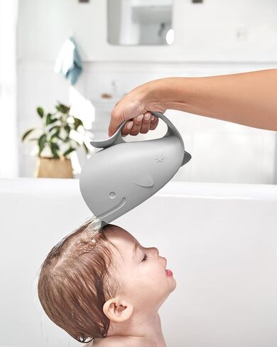 Skip Hop Baby Bath Rinse Cup Wave Tear Free Waterfall Rinser White in Saudi Arabia