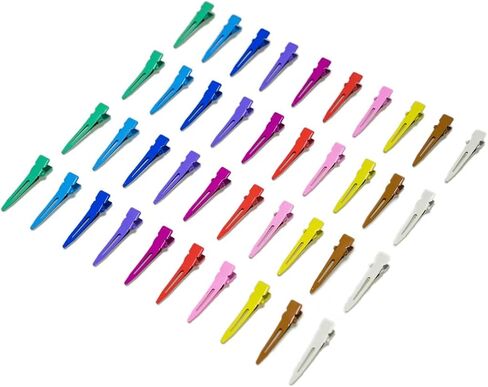 100 Packs roseo Alligator Curl Clips, bandenger 1.8 Inch Single Prong Clips Hair Accessories,for Girls and Women,Hair Styling,Hair Coloring, Random Color (roseo) in Saudi Arabia