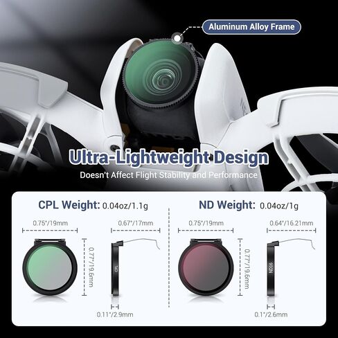 JJC UV Filter Compatible with DJI NEO Drone, Multi-Coated Drone UV Protection Filter with HD Optical Glass & Ultra Lightweight Aluminum in Saudi Arabia