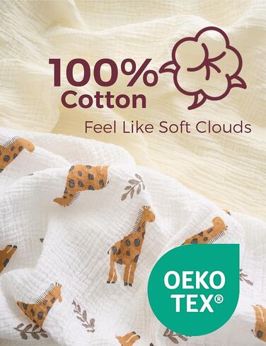 Momcozy Masslin Standard Standard Sheets Forted Sheets ، 52 "x28" ، 2 pack soft reasable cotton baby prestress sheet ، 360 ° مرتبة ملفوفة in Kuwait