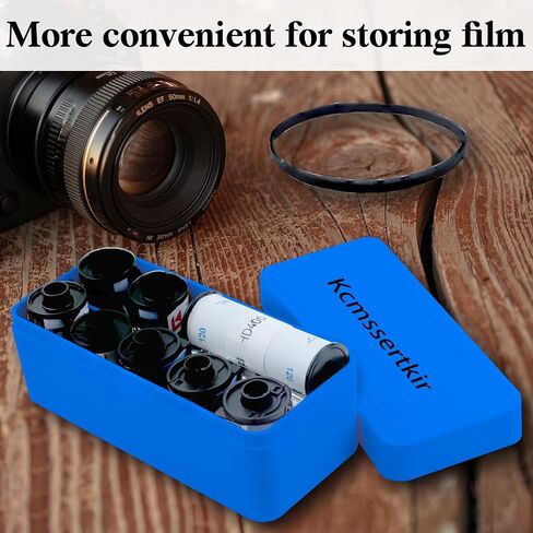 120/135 Film case for Protecting and Sorting Film, Holds 10 Rolls of 135 Film/8 Rolls of 120 Film, ABS freezable (Film not Included) (Black) in Saudi Arabia