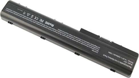 Futurebatt 9Cell Extended 7800mAh Battery for HP EliteBook 8440P 6930P 8440W / ProBook 6550B 6455B / Compaq 6730B 6735B 6700B 6500B 6535B 6530B, fits P/N 482962-001 HSTNN-UB69 KU531AA in Kuwait