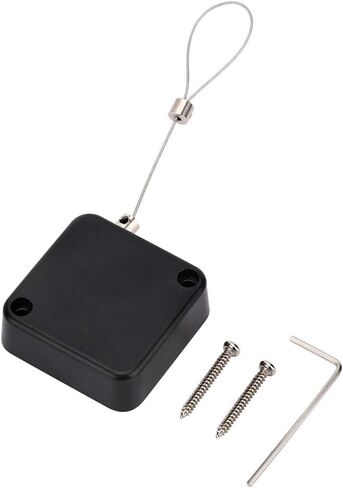 LORADAR Retractable Cable Lock with Double-Sided Adhesive, Remote Control Security Lock, Remote Control Anti-Lost Rope for TV, DVD, Hardware Cable Lock ，No More Searching for The TV Remote in Kuwait