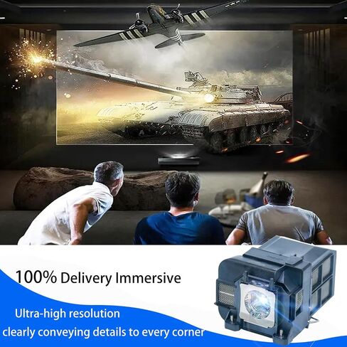 ELP96/ELP97 Quality Replacement Projector Lamp Bulb for Epson PowerLite Home Cinema 1060 2100 2200 2250 1080 880 660 760HD VS260 VS250 VS355 EX9230 EX5260 PowerLite X39 X49 S39 W39 107 108 109W in Saudi Arabia