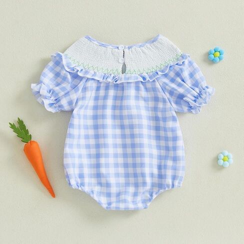 طفلة طفلة عيد الفصح ملابس عيد الفصح حديثي الولادة فقاعة صخور رومبير بودز بودلر in Kuwait