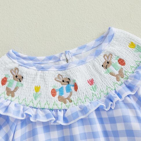 طفلة طفلة عيد الفصح ملابس عيد الفصح حديثي الولادة فقاعة صخور رومبير بودز بودلر in Kuwait