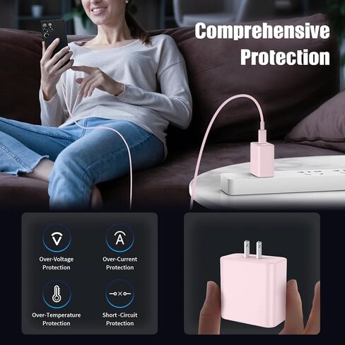 3 عبوات شاحن USB C بقدرة 45 وات لهاتف Samsung Galaxy S24 Ultra، كتلة شحن سريعة للغاية من النوع C مع سلك 6FT C إلى C لجهاز Samsung Galaxy Tab S9/S8 S23 Ultra/S22 Ultra/S23/S22+/S22/S21/Note 10 Plus/20 ،S8+ in Kuwait