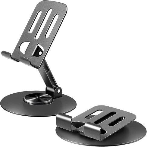 Folding Cell Phone Stand, Fully Adjustable Foldable Phone Holder for Desk Compatible with iPhone 15, 14, 13,12,11, All Phones and Tablet Devices，Purple in Saudi Arabia