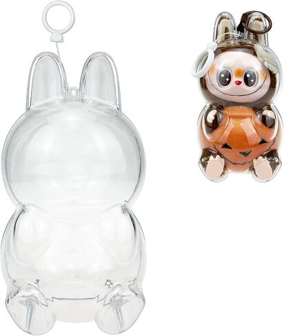 Protective Case for LABUBU Wings of Fortune, Display Box Hard Acrylic Case Accessories Cover with Keychain (Case Only) - Clear in Kuwait