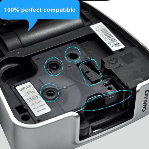 Label Orison-Replacement for Dymo D1 Labels Tape Combo Set 40913 40910 40918 40916 40917 40919 for LabelManager 160 260P 210D 450D,9mm 3/8'' W x 23' L-6 Cartridges in Kuwait