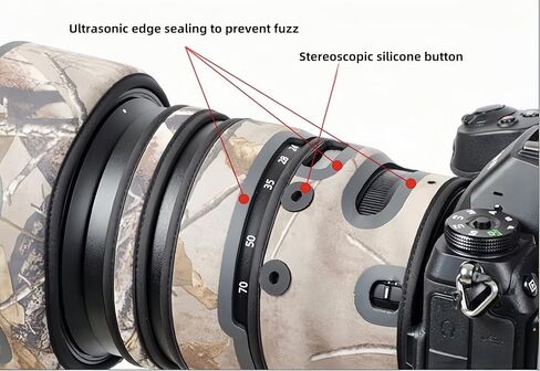 Waterproof Lens Coat for Nikon Z 800mm F6.3 VR S Camouflage Rain Cover Lens Protective Sleeve Case Clothing (Jungle Camouflage) in Saudi Arabia