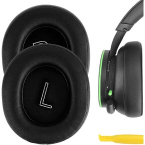 Geekria QuickFit Replacement Ear Pads for Microsoft Xbox Wireless, Xbox Stereo Headset 20th Anniversary Special Edition Headphones Ear Cushions, Headset Earpads, Ear Cups Cover Repair Part (Black)