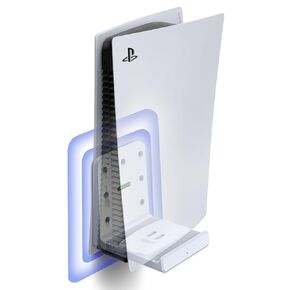 Spigen VG200 Designed for PS5 PlayStation 5 Digital Edition and Disc Console Wall Mount - White