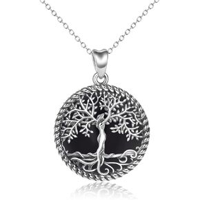 ONEFINITY Malachite Tree of Life Necklace Sterling Silver Malachite Tree of Life Pendant Jewelry for Women Girls Gifts in Kuwait