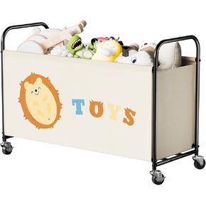 GRANNY تقول صندوق ألعاب للبنين ، وتخزين صدر ألعاب كبير مع عجلات ، ومنظم تخزين ألعاب Metal Kids لتخزين غرفة المعيشة ، و 135 لتر صناديق للألعاب للأطفال المحشو ، والرمادي ، الرمادي in Kuwait