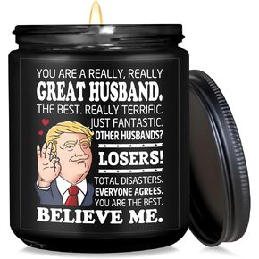Husband Gifts - Husband Gifts from Wife - Jar Candle for Husband Christmas - Cool Husband Christmas Birthday Gift Ideas - Unique Birthday Gifts for Husband - Present for Husband Hubby in Saudi Arabia