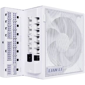 Lian Li Edge Series-1000W Full Modular Power Supply (HUB FAN HUB)-تصميم Gold-ATX 3.0 ، 3.1-PCIE 5.1-L-LAGE لـ Dual Chamber Case-120mm FDB-مدعم مروحة تصل إلى 4 جهاز USB-أسود (EG1000G. BH)